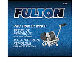 Draw-Tite Trailer winch single-speed 900lb capacity 12ft strap silver