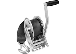 Draw-Tite 1500lb trailer winch single speed w/20ft strap