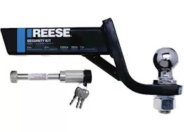 Draw-Tite Tactical trailer hitch ball mount starter kit 2in recvr 4in drop 7500lb w/2in ball/recvr lock