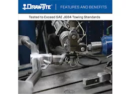 Draw-Tite 19-14 kia forte class i trailer hitch, 1-1/4 inch square receiver, black