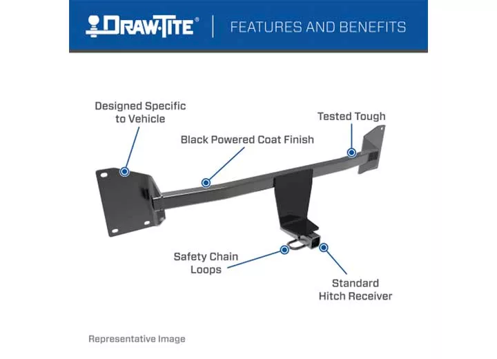 Draw-Tite 23-c honda accord cls i hitch only(without ball mount)