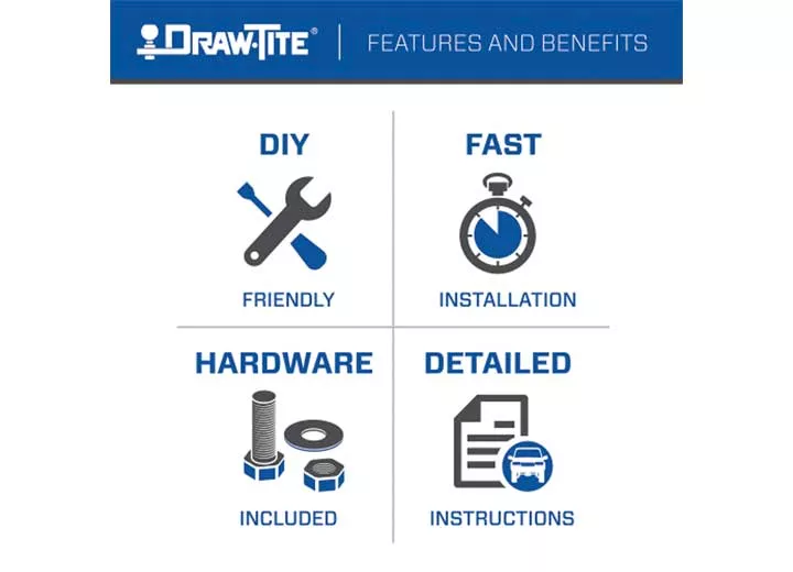 Draw-Tite 23-c toyota crown cls i hitch only(without ball mount