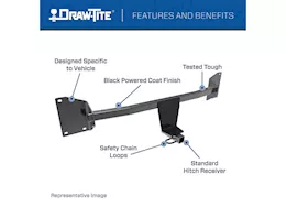 Draw-Tite 24-c kona electric/n class i 1 1/4in square receiver hitch