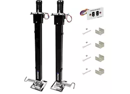 Draw-Tite Fifth wheel rv landing gear 8k lift(incl 2 switches,wiring,hardware & spring loaded drop leg pins)