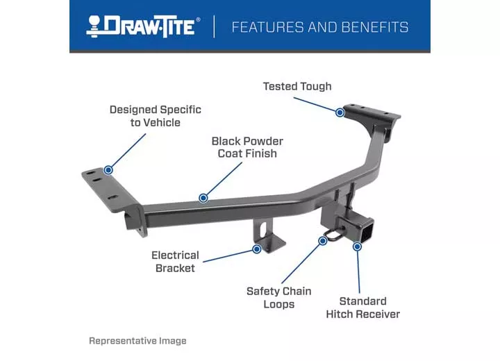 Draw-Tite 24-c kia ev9 cls iii receiver hitch