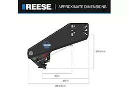 Draw-Tite Gooseneck rv coupler 22,500lbs / lippert 1621,1716,0719 rhino & fabex pb600