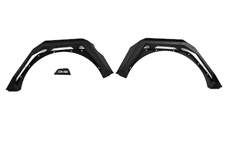 DV8 Offroad 18-C JEEP WRANGLER JL ARMOR FENDER FLARES, BLACK