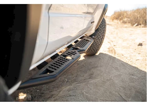 DV8 Offroad 24-C TACOMA DOUBLE CAB OE PLUS SIDE STEPS, BLACK