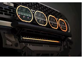 DV8 Offroad 20" halo elite dual row light bar w/ accent light, black