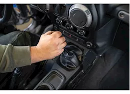 DV8 Offroad 07-18 wrangler center console molle panels & device bridge black