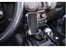 DV8 Offroad 07-18 wrangler center console molle panels & device bridge black