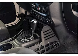DV8 Offroad 07-18 wrangler center console molle panels & device bridge black