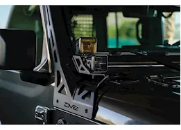 DV8 Offroad 18-c wrangler/20-c gladiator(excl 4xe/392/mojave) a-pillar dual light pod mounts