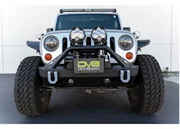 DV8 Offroad Fairlead mounted flip-up license plate bracket black