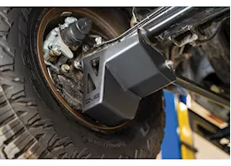 DV8 Offroad 2024 tacoma rear shock & link skid plates-black