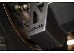 DV8 Offroad 2024 tacoma rear shock & link skid plates-black