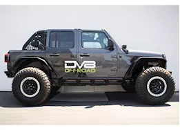 DV8 Offroad 18-c wrangler unlimited fs-15 series rock sliders black