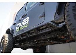 DV8 Offroad 18-c wrangler unlimited fs-15 series rock sliders black