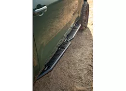 DV8 Offroad 22 toyota tundra crew max oe plus side steps, black