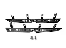 DV8 Offroad 22 toyota tundra crew max oe plus side steps, black
