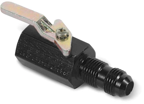 Earl's Performance BLACK ANO SHUT-OFF VALVE 3/8IN FPT -8AN