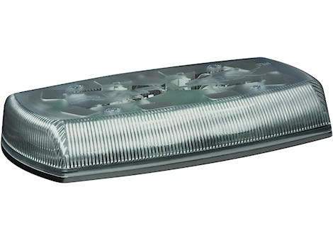 Ecco Safety Group LED MINIBAR: REFLEX, 15IN, 12-24VDC, 18 FLASH PATTERNS, CLEAR DOME, AMBER ILLUMI