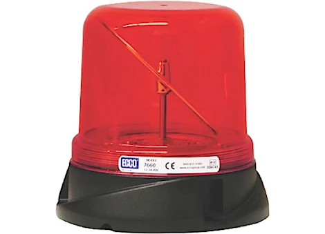 Ecco Safety Group Led hybrid beacon: rotoled, 12-24vdc, red Main Image