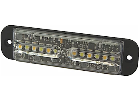 Ecco Safety Group (DPN) DIRECTIONAL LED: SPLIT COLOR/SURFACE MOUNT/12 FLASH PATTERNS/12-24VDC/RED/B