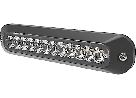 Ecco Safety Group DIRECTIONAL, 12 LED, SURFACE MOUNT, DUAL COLOR, 12-24VDC, AMBER/WHITE