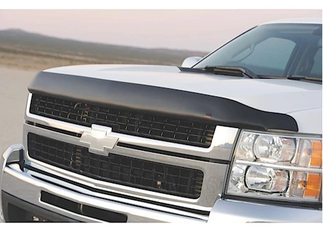 EGR 07-13 SILVERADO 1500 NO DRILL SUPERGUARD HOOD SHIELD MATTE BLACK