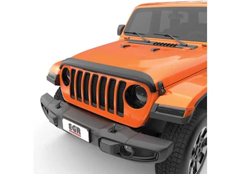 EGR 18-C GLADIATOR (JT)/WRANGLER (JL, JLU) SUPERGUARD HOOD GUARD MATTE BLACK