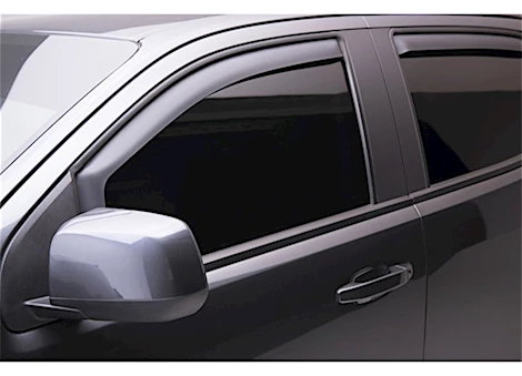 EGR 15-22 colorado/canyon crew cab 4pc in channel slimline window visors matte black Main Image