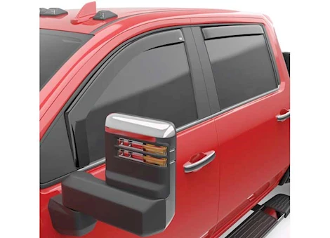 EGR 20-c silverado/sierra 2500/3500 double cab in-channel window visor dark smoke 4pc Main Image