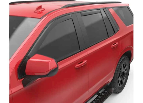 EGR 21-C TAHOE IN CHANNEL WINDOW VISORS FRONT/REAR SET MATTE BLACK