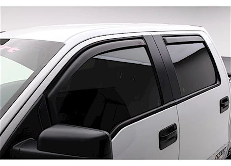 EGR 09-14 F150 CREW CAB 4PC IN CHANNEL SLIMLINE WINDOW VISORS MATTE BLACK
