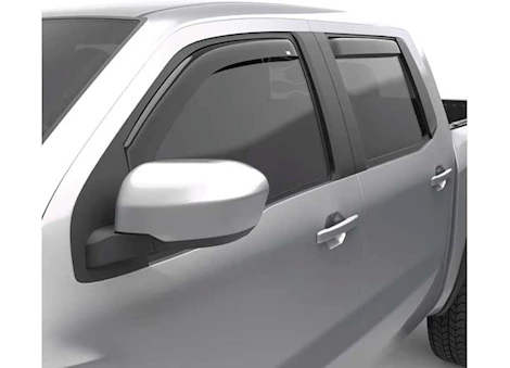 EGR 22-C FRONTIER IN-CHANNEL WINDOW VISORS FRONT/REAR SET DARK SMOKE