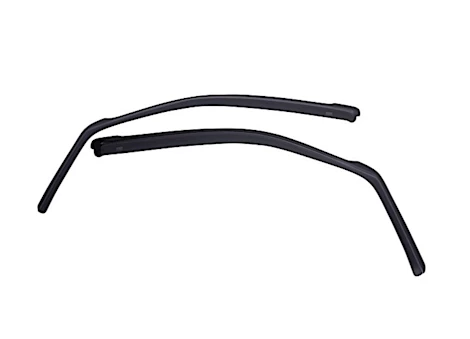 EGR 07-17 WRANGLER 2PC IN CHANNEL SLIMLINE WINDOW VISORS DARK SMOKE