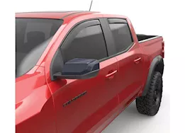 EGR 23-c colorado/canyon in-channel window visors front & rear set matte black