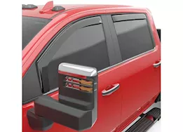 EGR 20-c silverado/sierra 2500/3500 double cab in-channel window visor dark smoke 4pc