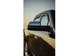 EGR 19-23 ram crew cab in-channel window visors front & rear set dark smoke finish