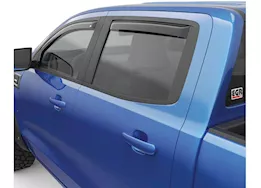 EGR 19-22 ranger crew cab in-channel window visor 4pc dark smoke