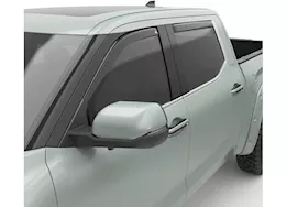 EGR 22-c tundra in channel window visors front/rear set dark smoke