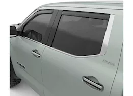 EGR 22-c tundra in channel window visors front/rear set matte black