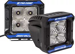 ProComp Pro comp led 2x2 square 5w flood (pair pack)