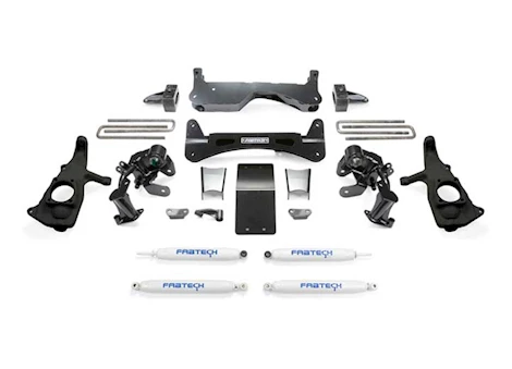 Fabtech 6IN RTS SYS W/PERF SHKS 2011-19 GM 3500HD