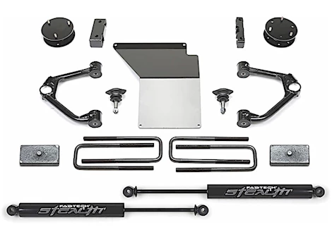 Fabtech 3in budget sys w/ stealth 07-18 gm c/k1500 p/u w/ oe forg stl uca Main Image