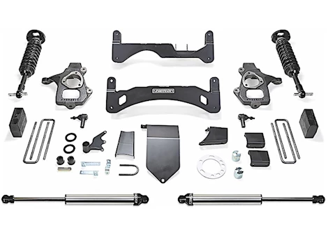 Fabtech 6IN PERF SYS G2 W/DL 2.5 & 2.25 14-18 GM C/K1500 P/U W/ OE ALM OR STMP STL UCA