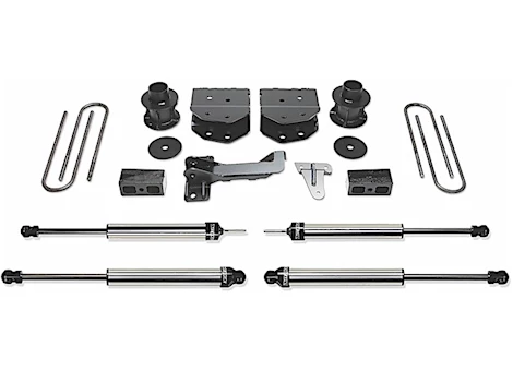 Fabtech 4IN BUDGET SYS W/DLSS SHKS 2008-16 FORD F250/350/450 4WD 8 LUG