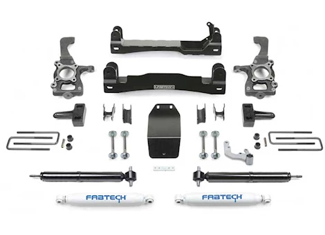 Fabtech 4IN BASIC SYS W/ RR PERF SHKS 2015-20 FORD F150 4WD