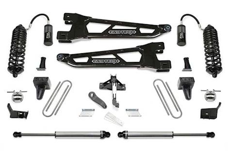 Fabtech 23-C FORD F250/F350 4WD DIESEL 4IN RAD ARM SYS W/ 4.0 & 2.25